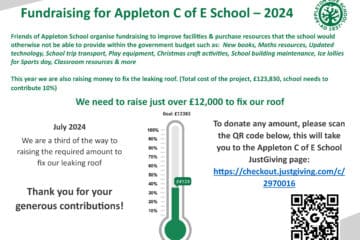 Appleton School fundraising poster