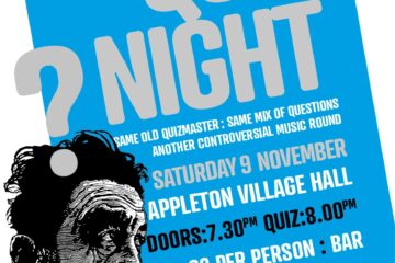 Quiz Night 9th November Village Hall 7:30pm